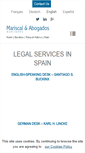 Mobile Screenshot of mariscal-abogados.com