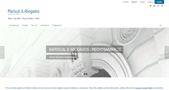 Desktop Screenshot of mariscal-abogados.de