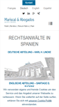 Mobile Screenshot of mariscal-abogados.de