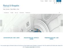 Tablet Screenshot of mariscal-abogados.de
